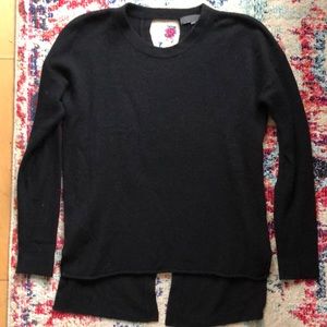 QUINN Split Back Cashmere Sweater